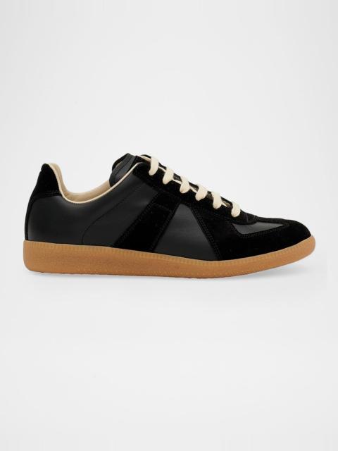 Maison Margiela Replica Suede & Leather Sneakers