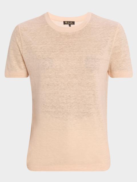 Loro Piana Gargano Linen Short-Sleeve T-Shirt