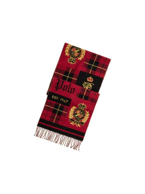 Polo Ralph Lauren tartan patchwork scarf
