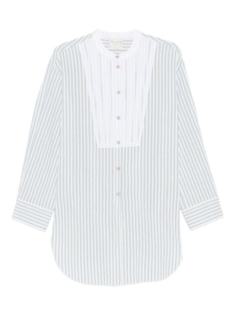 forte_forte striped button shirt