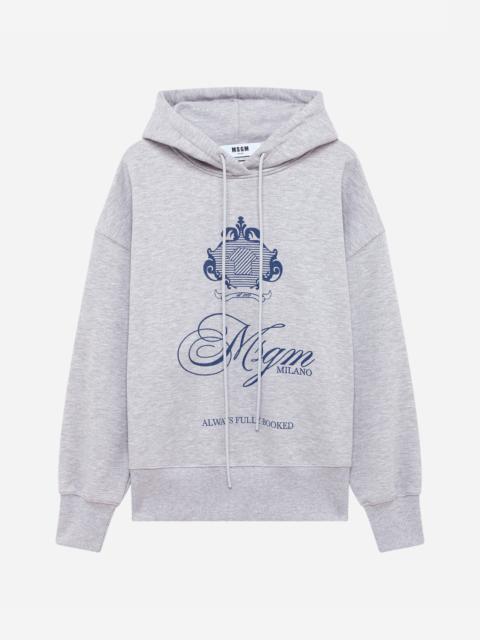 MSGM Hooded sweatshirt with print