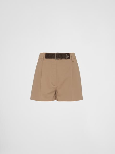 Gabardine shorts