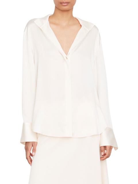 Vince Long Sleeve Silk Blouse in Chiffon at Nordstrom