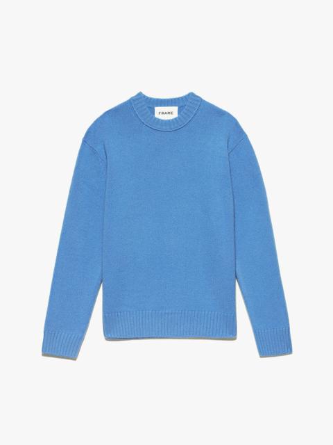 FRAME The Cashmere Crewneck Sweater in Bright Blue