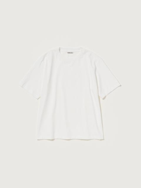 AURALEE HIGH GAUGE COTTON JERSEY TEE