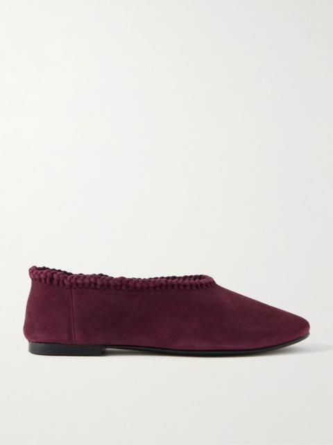 A.EMERY Park braided suede ballet flats Burgundy