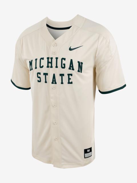 Nike Michigan State Nike Men's College Full-Button Baseball Jersey
