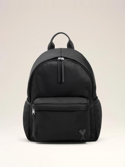 AMI Paris Black Adc Backpack