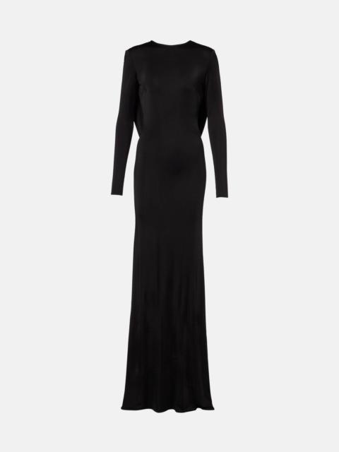 THE NEW ARRIVALS ILKYAZ OZEL Roisin draped open-back gown