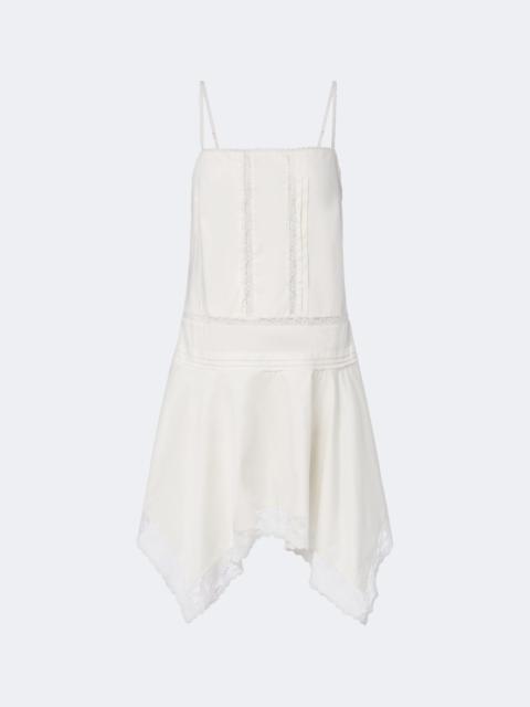 STAUD Corinna embroidered cotton voile minidress
