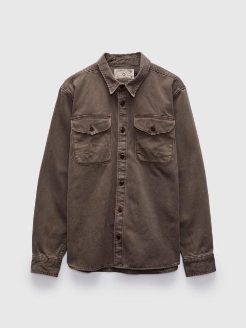 FREENOTE CLOTH Utility Shirt in Chocolate