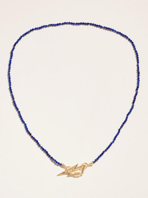 MARLA AARON Itty Bitty Strand 14-karat Gold Lapis Lazuli Necklace