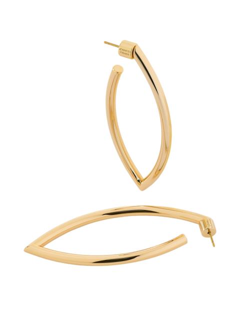 JENNIFER FISHER Medium Feather Hoop Earrings - Yellow
