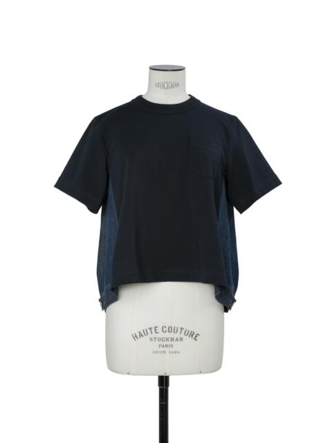 sacai Denim x Cotton Jersey T-Shirt