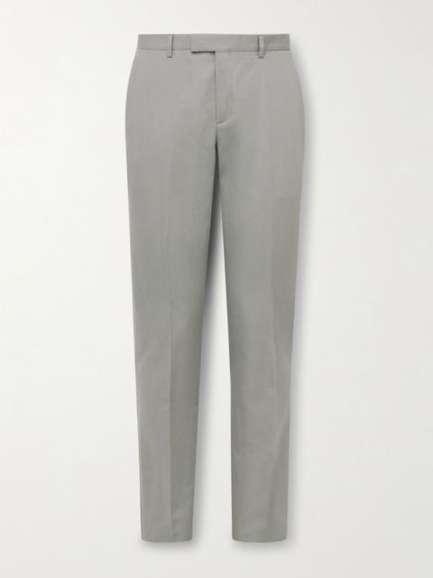 Paul Smith Slim-Fit Linen, Cotton and Lyocell-Blend Suit Trousers Gray green