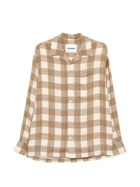 Jil Sander check-print shirt