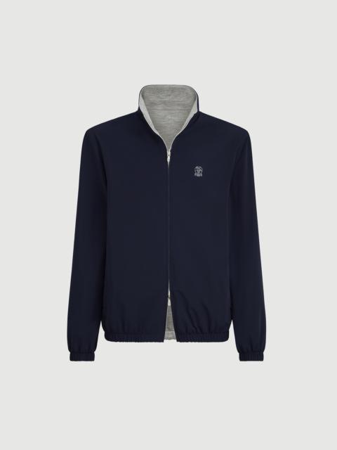 Brunello Cucinelli Bonded nylon reversible outerwear jacket