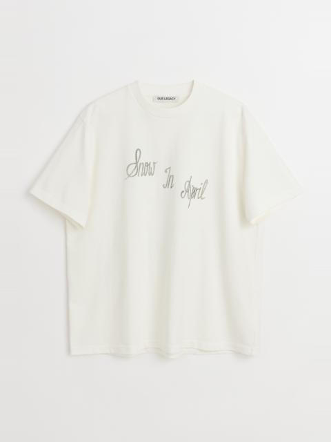 Our Legacy Box T-Shirt Ronja Print White