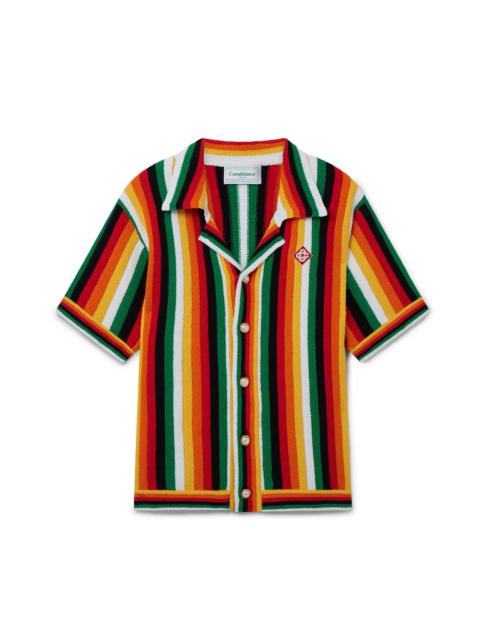 CASABLANCA Striped Towelling Shirt