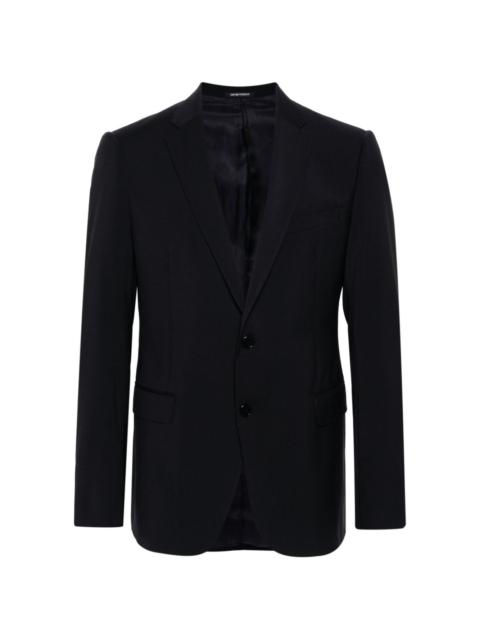 virgin wool single-breasted blazer