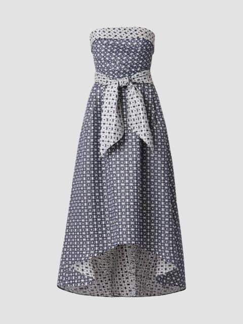 Shoshanna Women's Ellison Strapless High-Low Dress - Indigo