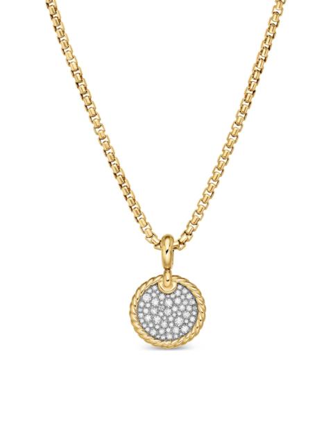 DAVID YURMAN Women's Elements Disc Pendant in 18K Yellow Gold with Diamonds - Diamond