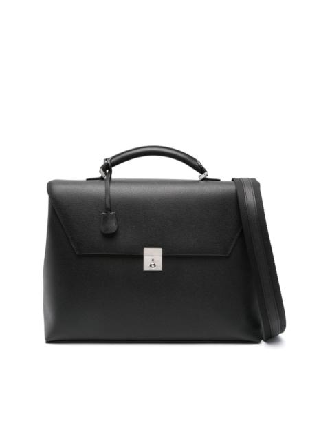 Valextra Avietta grained leather briefcase