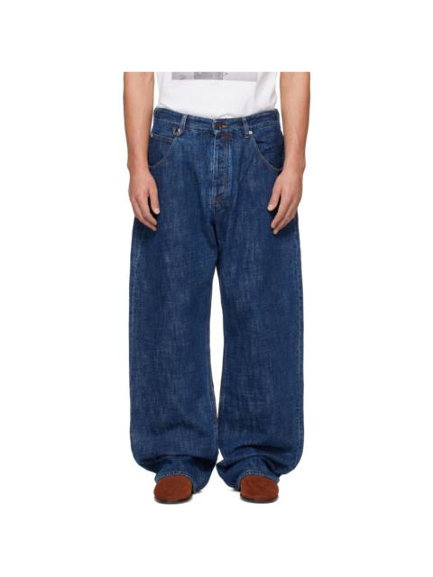 JACQUEMUS Blue 'The de-Nîmes Tempo' Jeans