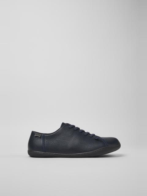 CAMPER Peu Blue Leather Shoes for Men.