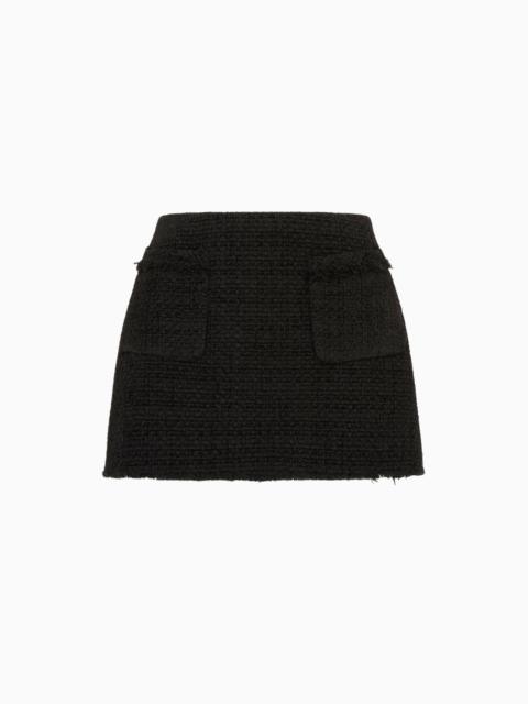 LoveShackFancy Breya Tweed Mini Skirt