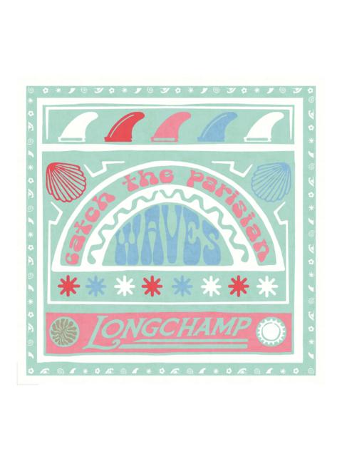 Longchamp Catch The Parisian Wave Silk scarf 50 Rainbow - Silk