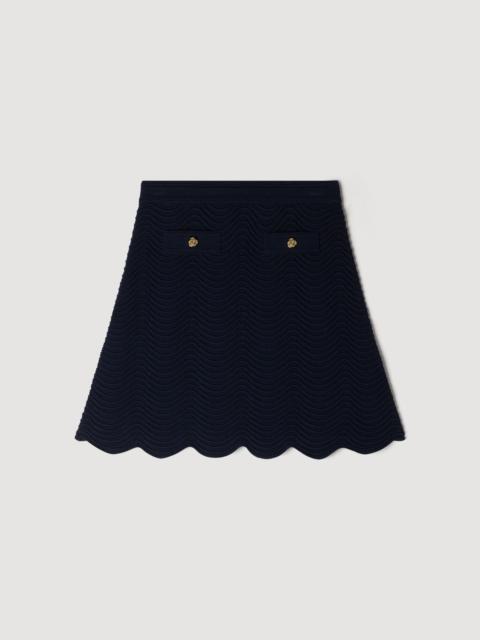Sandro MINI KNIT SKIRT