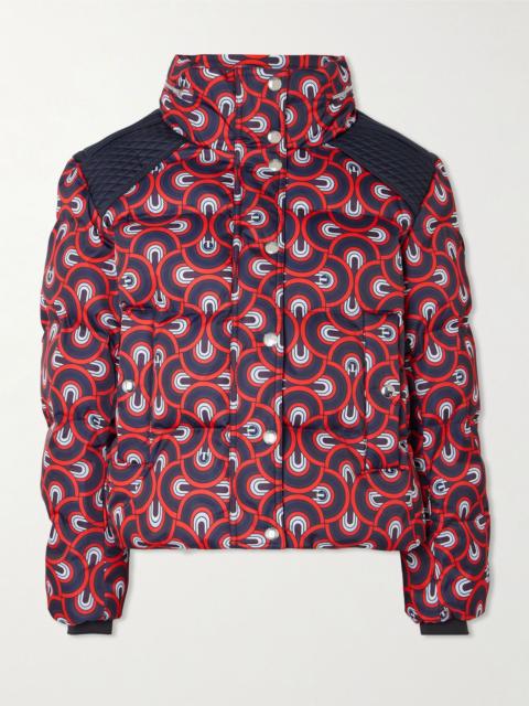 Fusalp Tatum Pilule printed quilted ski jacket Crimson