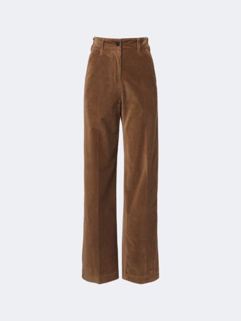Moncler Grenoble Cotton corduroy wide-leg pants