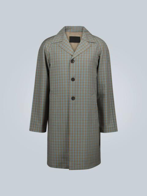 Prada Checked trench coat