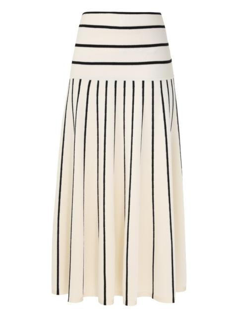 Zimmermann MATCHMAKER KNIT STRIPE SKIRT