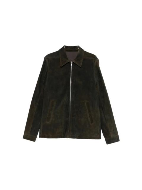 Rick Owens Rick Owens Suede Brad Jacket Indigo