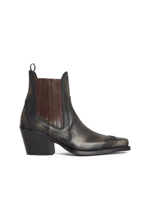 DSQUARED2 x Magliano leather Chelsea boots