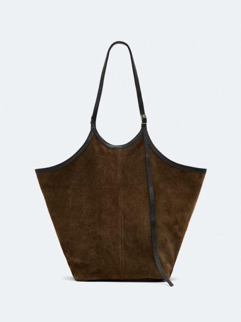 ALLSAINTS SILOH SUEDE MAGAZINE TOTE BAG
