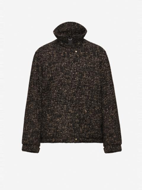 MAGDA BUTRYM Padded stand-collar jacket in brown