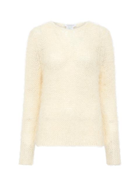 GABRIELA HEARST Zoharin Knit Sweater in Off White Silk Cashmere
