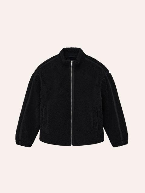 P.E NATION SURGE TEDDY JACKET IN BLACK