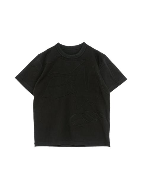 sacai Floral Embroidered Patch T-Shirt