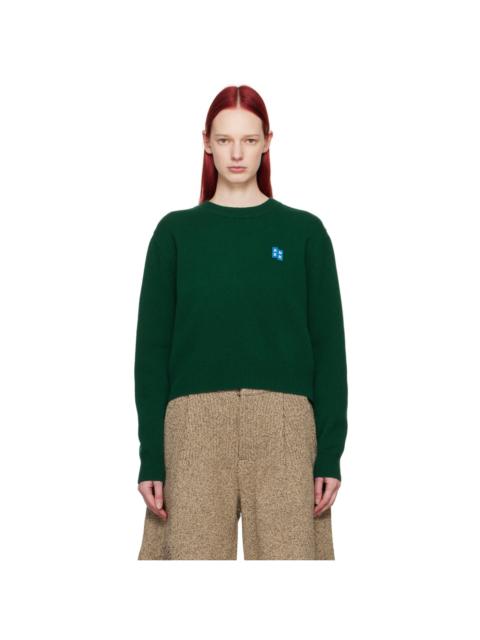 ADER error Green TRS Tag Sweater