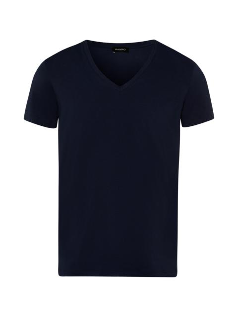 HANRO Cotton Superior Fitted V-Neck Cotton T-Shirt