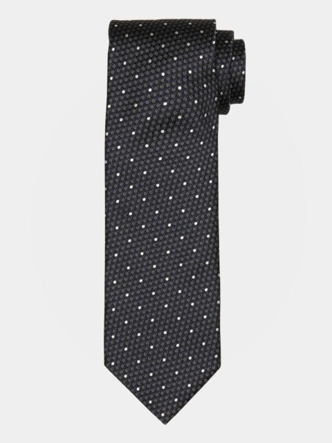 Men's Micro-Dot Silk Tie