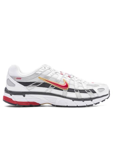 Nike P-6000 - WHITE/VARSITY RED/ METALLIC PLATINUM