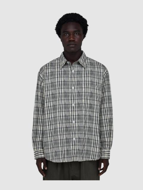 FrizmWORKS Gathered check shirt