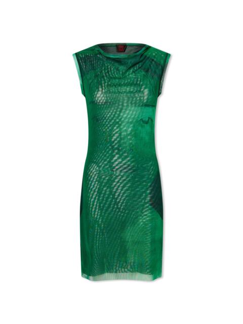 OTTOLINGER Ottolinger Mesh Cowl Neck Dress
