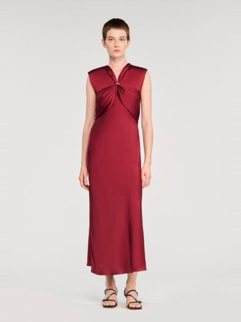 Sandro V-NECK MAXI DRESS